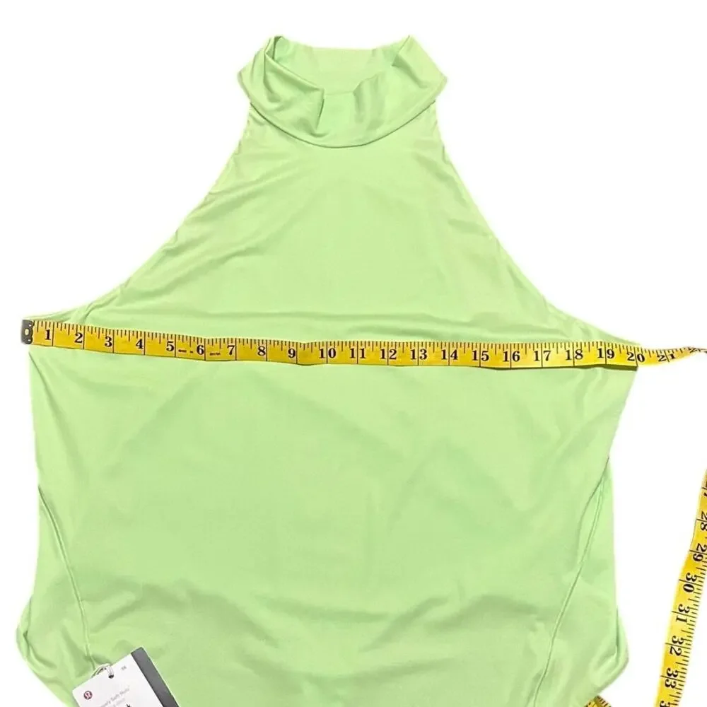 Lululemon Mock Neck Bodysuit Sleeveless Thong Cut Size 1X, Never Worn